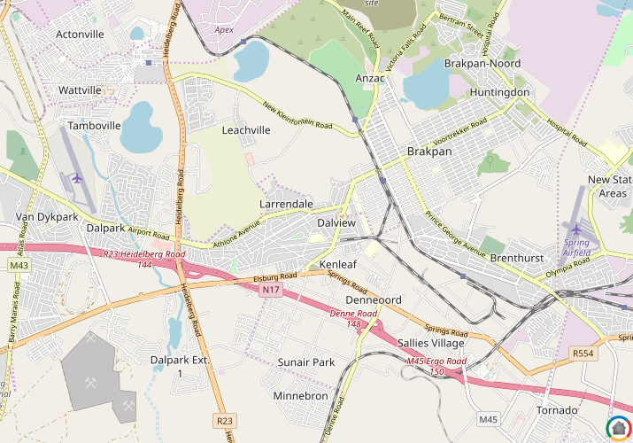 Map location of Dalview
